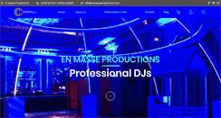 Desktop Screenshot of enmasseproductions.com