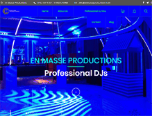 Tablet Screenshot of enmasseproductions.com